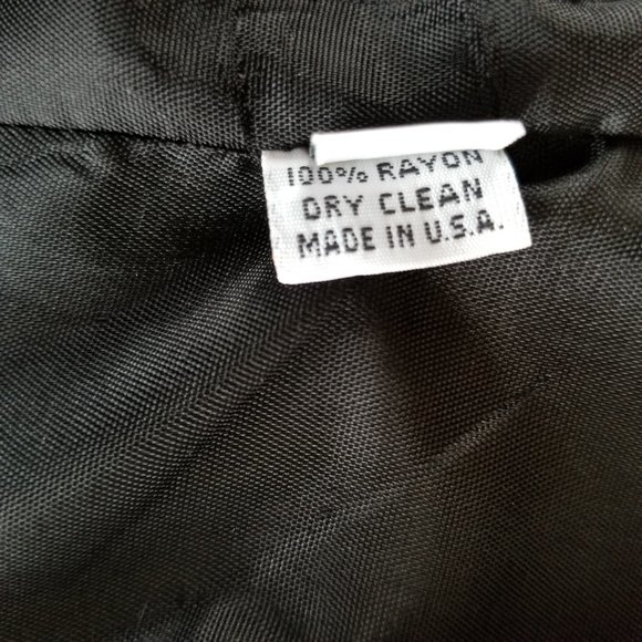 Vintage Black/White Houndstooth 2 pc Skirt Suit Set Size 8/10  Made in USA - Picture 8 of 13